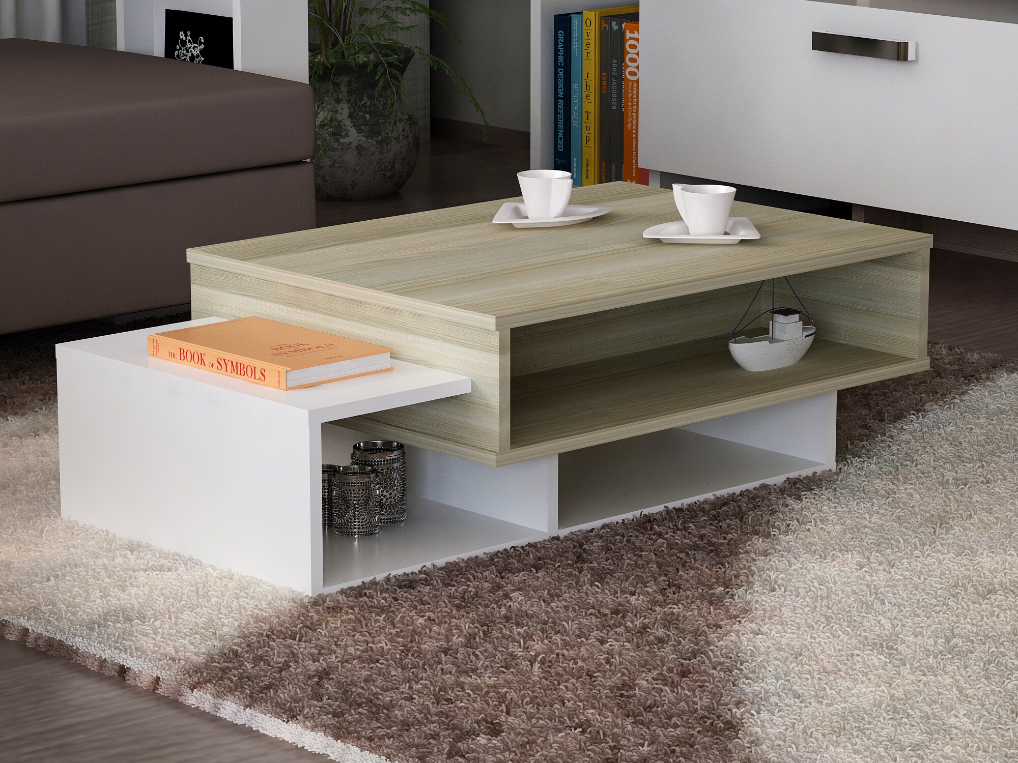 Couchtisch Tab Weiß Cordoba