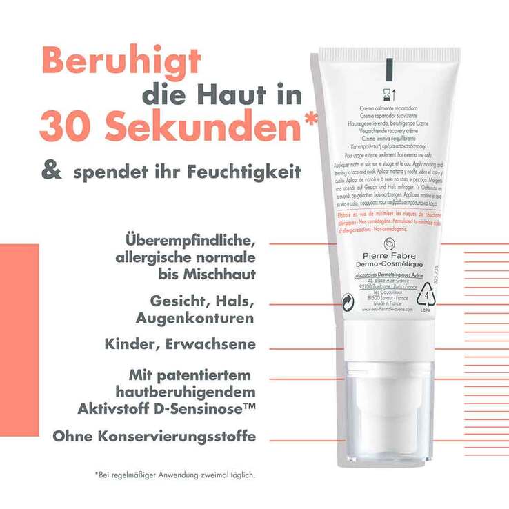 Avene Tolerance Control Creme, 40 ml