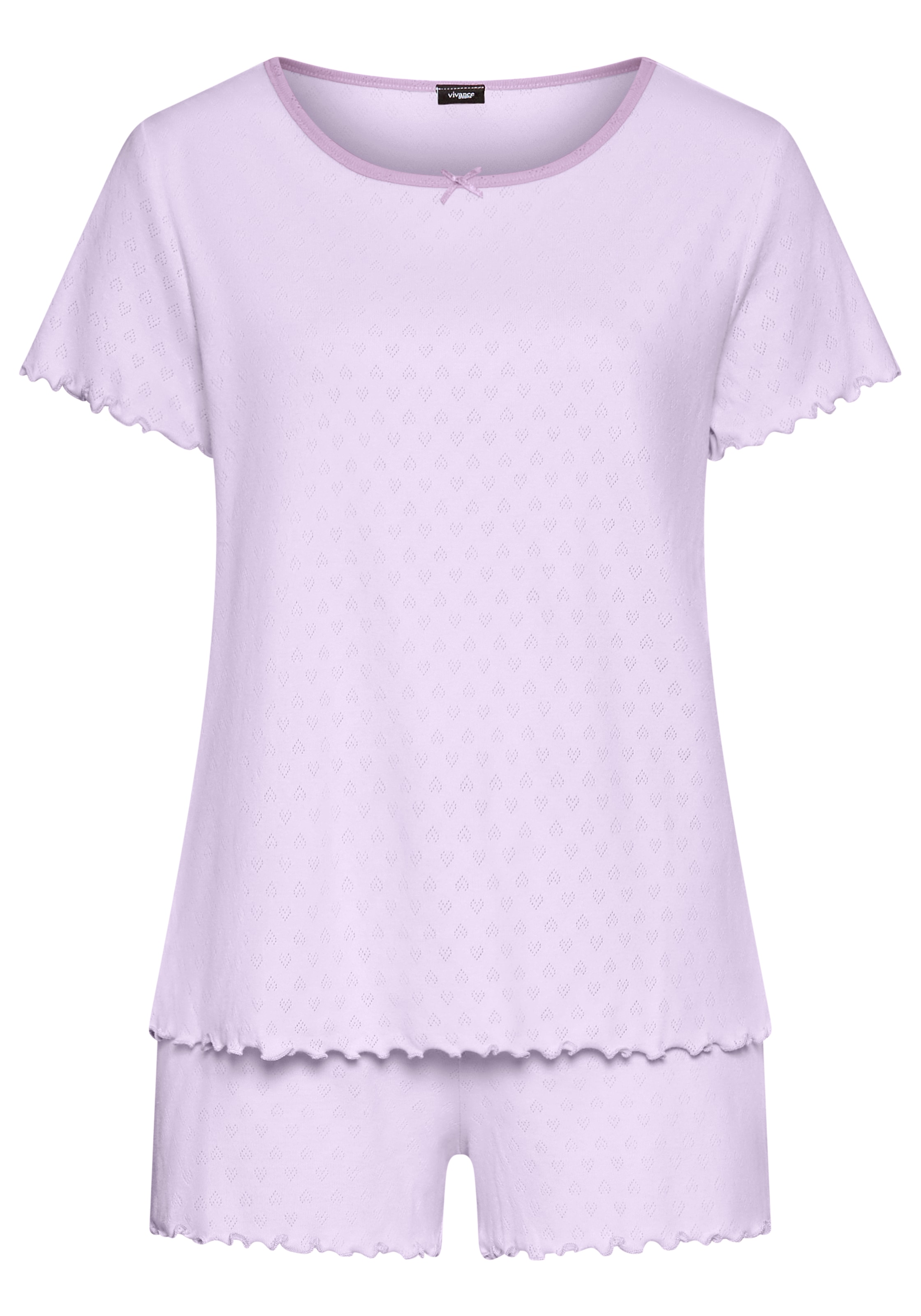Vivance Dreams Shorty 3-teilig,  mit romantischem Ajourmuster