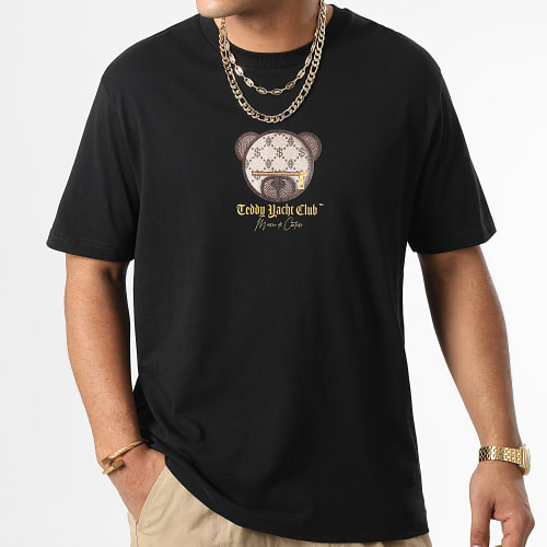Tee Shirt Oversize Large Maison Couture Beige Limited Edition Noir