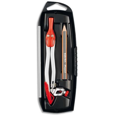 Compas maped origin crayon bague branches acier durabilité rigidité 3 ans garantie