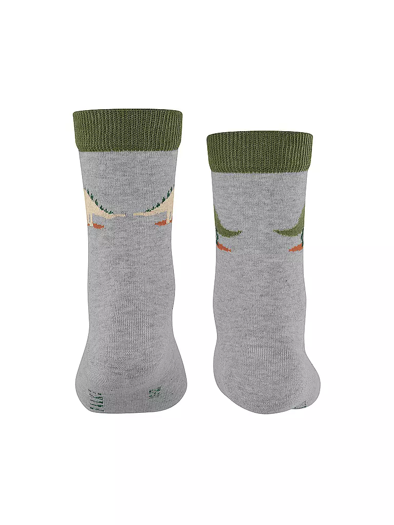 FALKE Jungen Socken DINOSAURS LT heather  grau