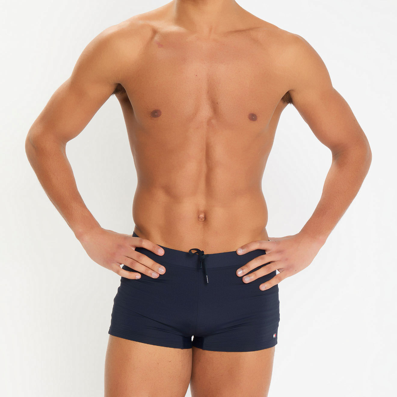 Tommy Hilfiger Boxer de bain uni bleu marine