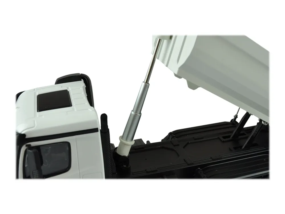 AMEWI - Mercedes Tipper Truck PRO Metal RTR - RC - hvid