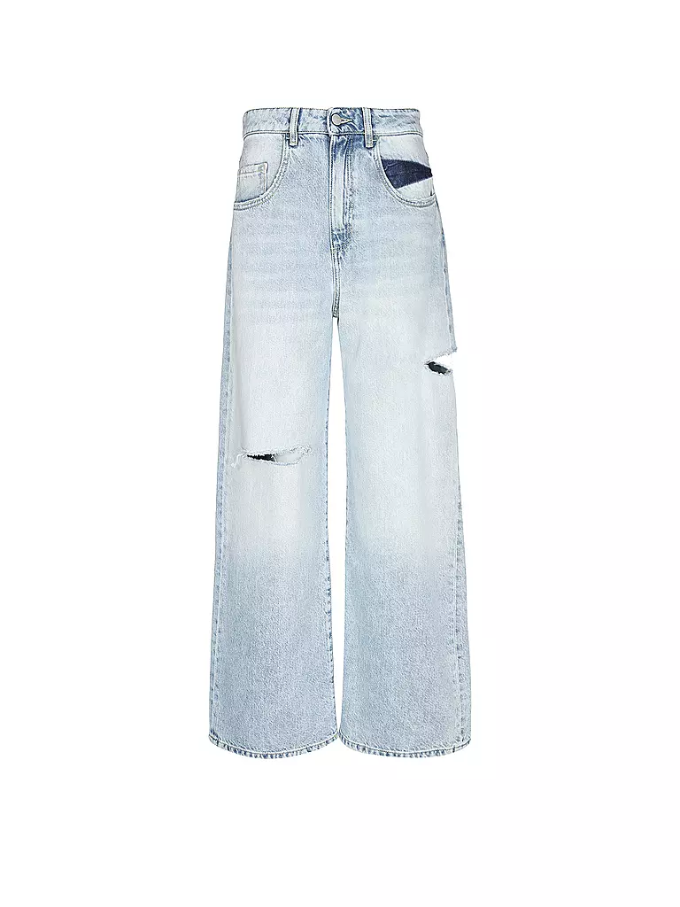ICON DENIM Jeans Flared Fit POPPY hellblau