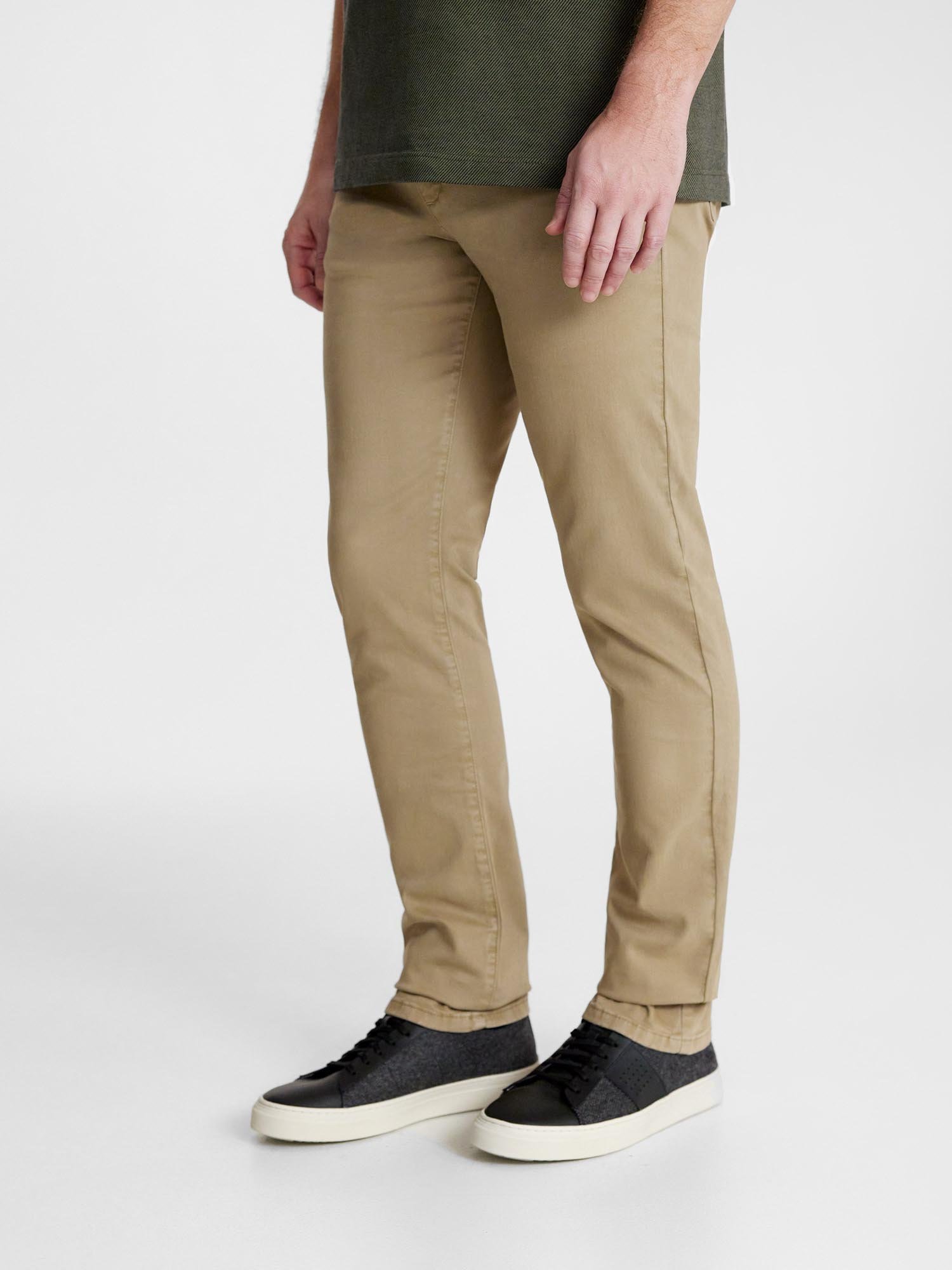 Pantalon Homme Coton Stretch Beige