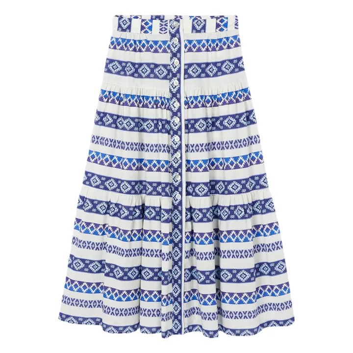 Sophie + Lucie Jupe Longue Bambu | Bleu