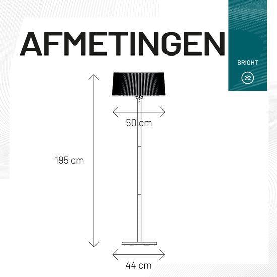 Sunred - Artix Compact Bright - Terrasverwarmer - Zwart - Infrarood Halogeen