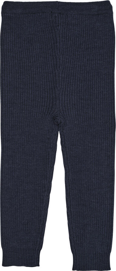 Copenhagen Colors MERINO CLASSIC RIB LEGGINGS W. DRAW Navy