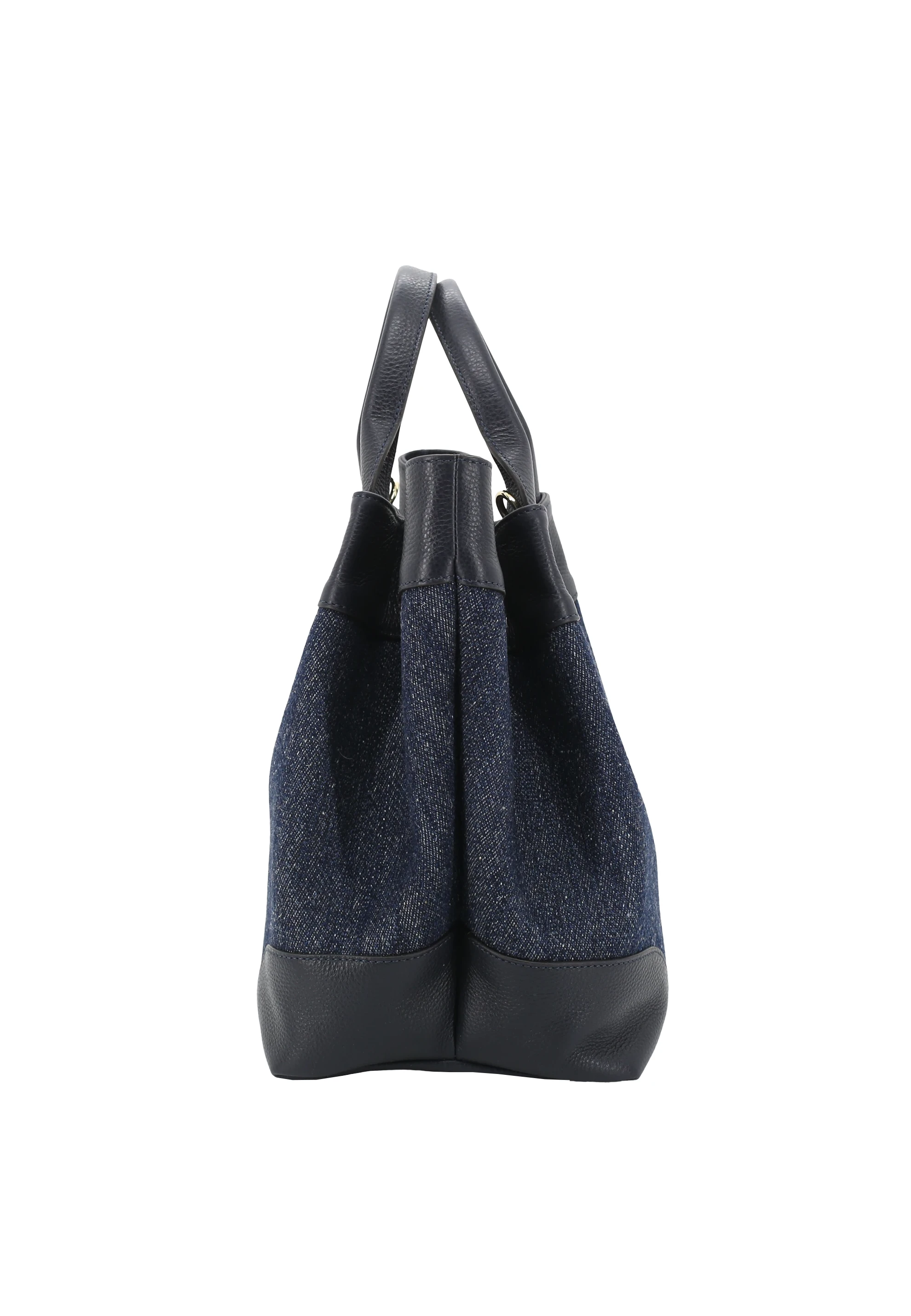 Shopper ESSENTIAL medium Leather Denim Wool Standard