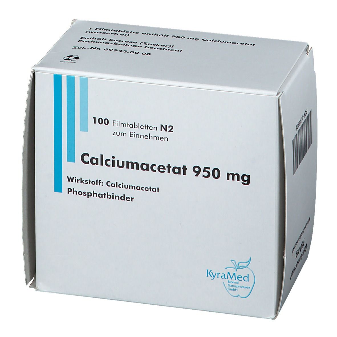 Calciumacetat 950 mg Filmtabletten