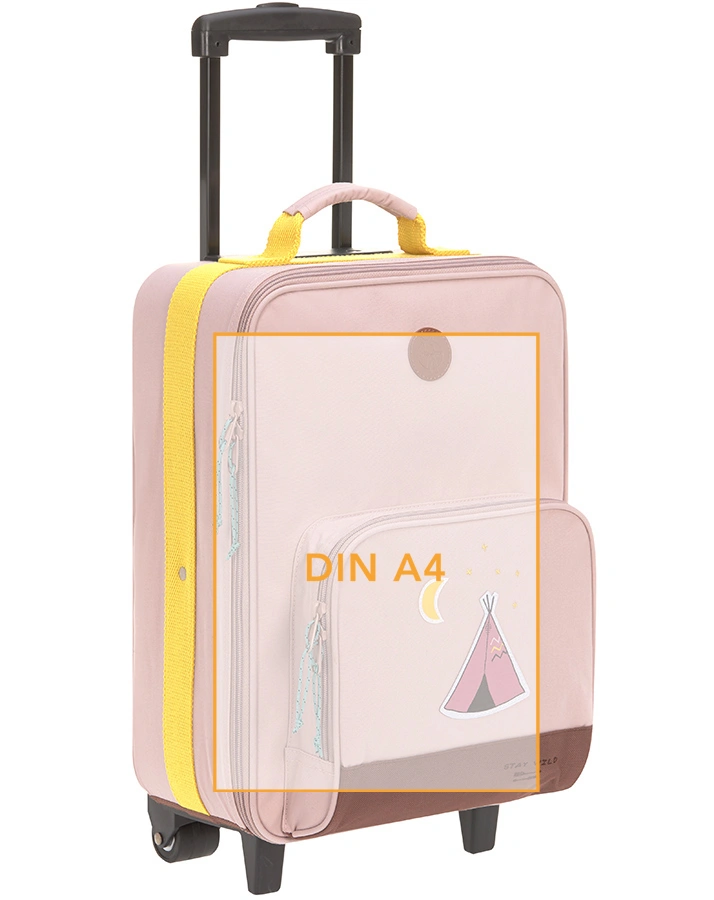Kinder-Trolley ADVENTURE TIPI (29x46x19,5) in rosa