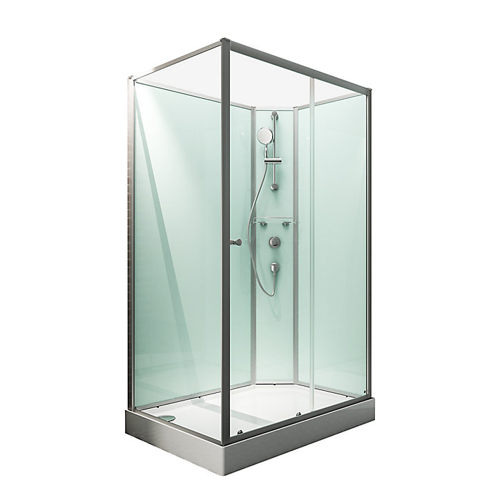 Cabine de douche intégrale, Ibiza Schulte, 90 x 120 cm, ouverture droite