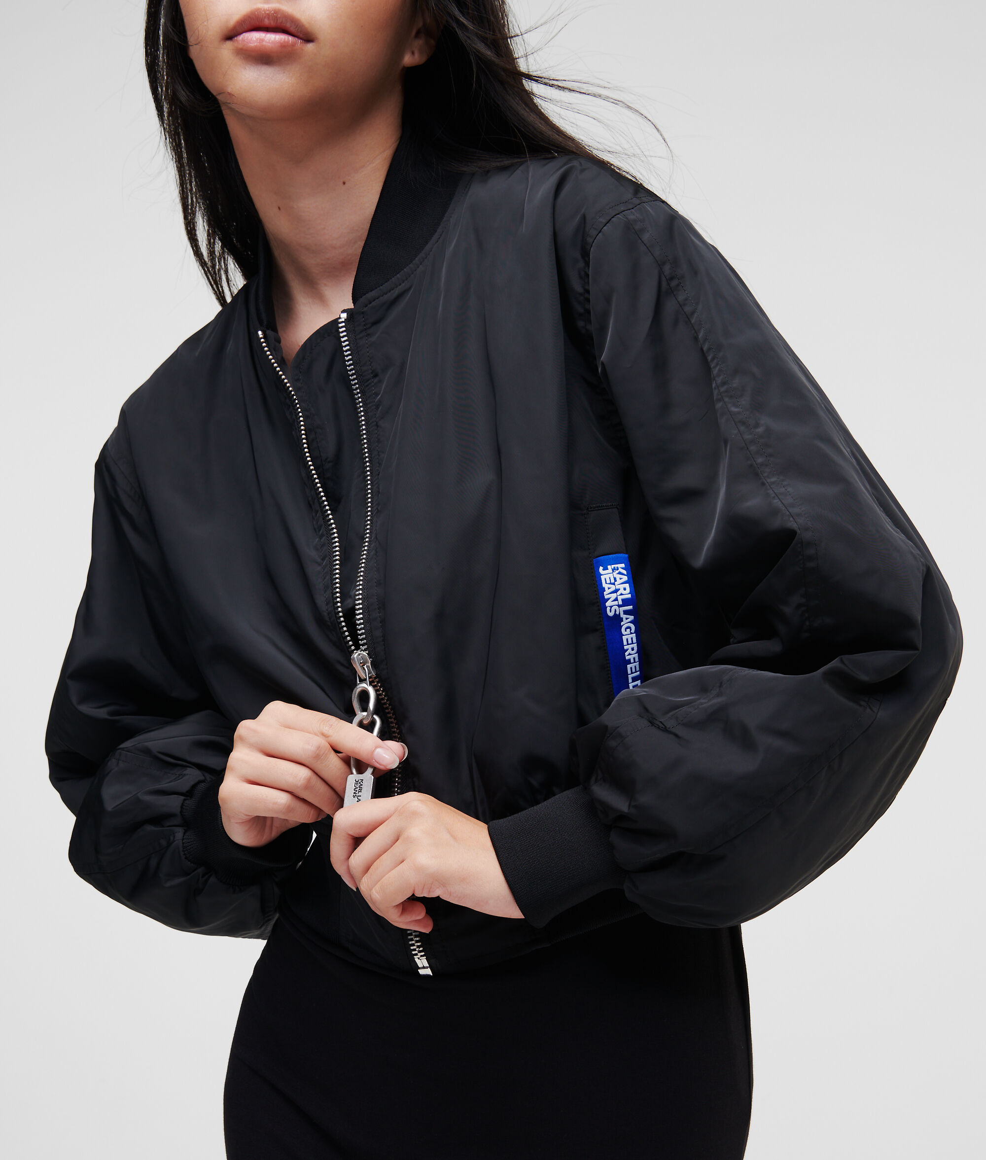 BLOUSON AVIATEUR CROPPED KLJ