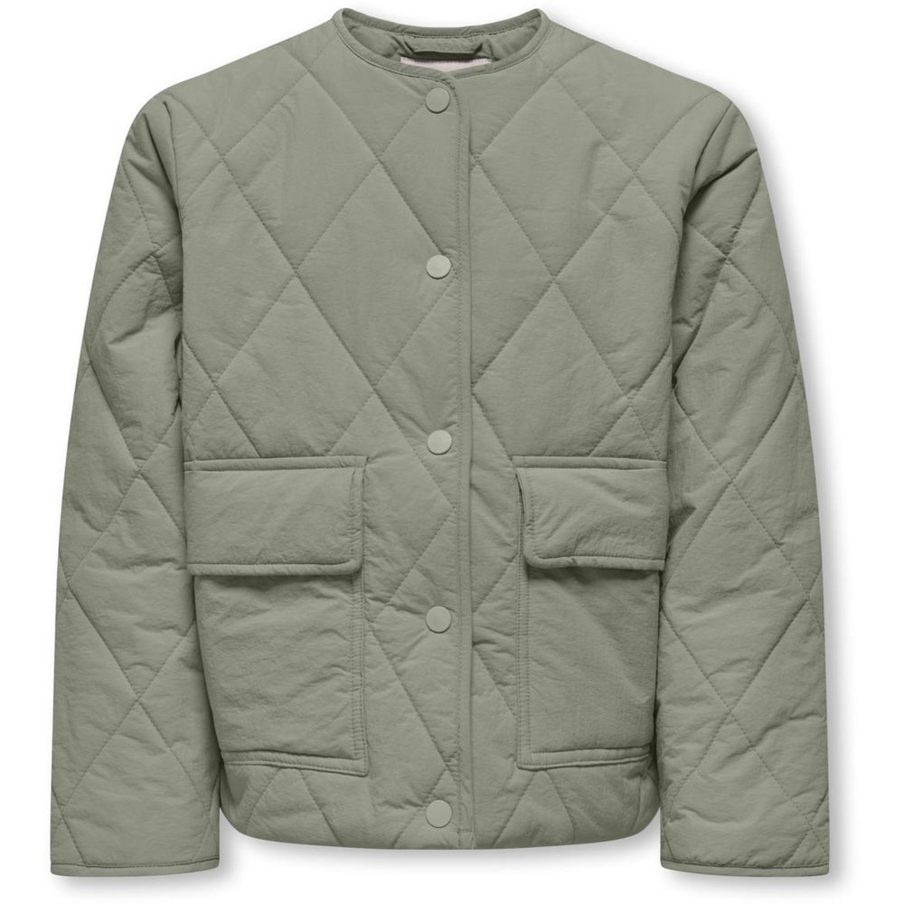 Køb kids ONLY Seagrass Kogrosalina Quiltet Jakke Vd Otw Noos