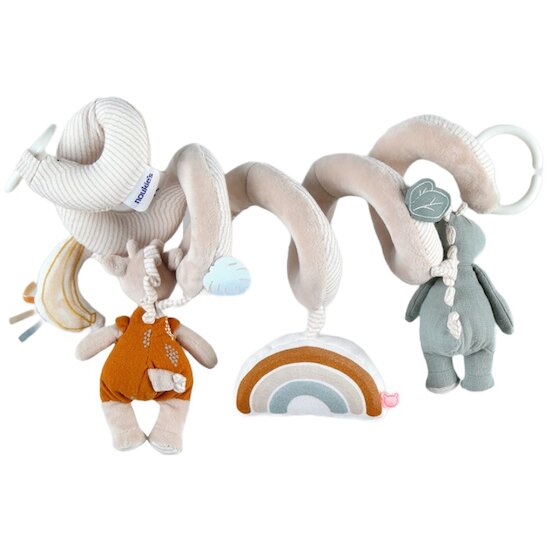 Tiga, Stegi & Ops Spirales d'activités en veloudoux   Beige        de               Noukies