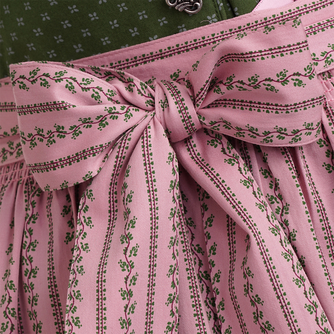Gina Benotti Damen Dirndl mit floralem Muster dunkelgrün / rosa