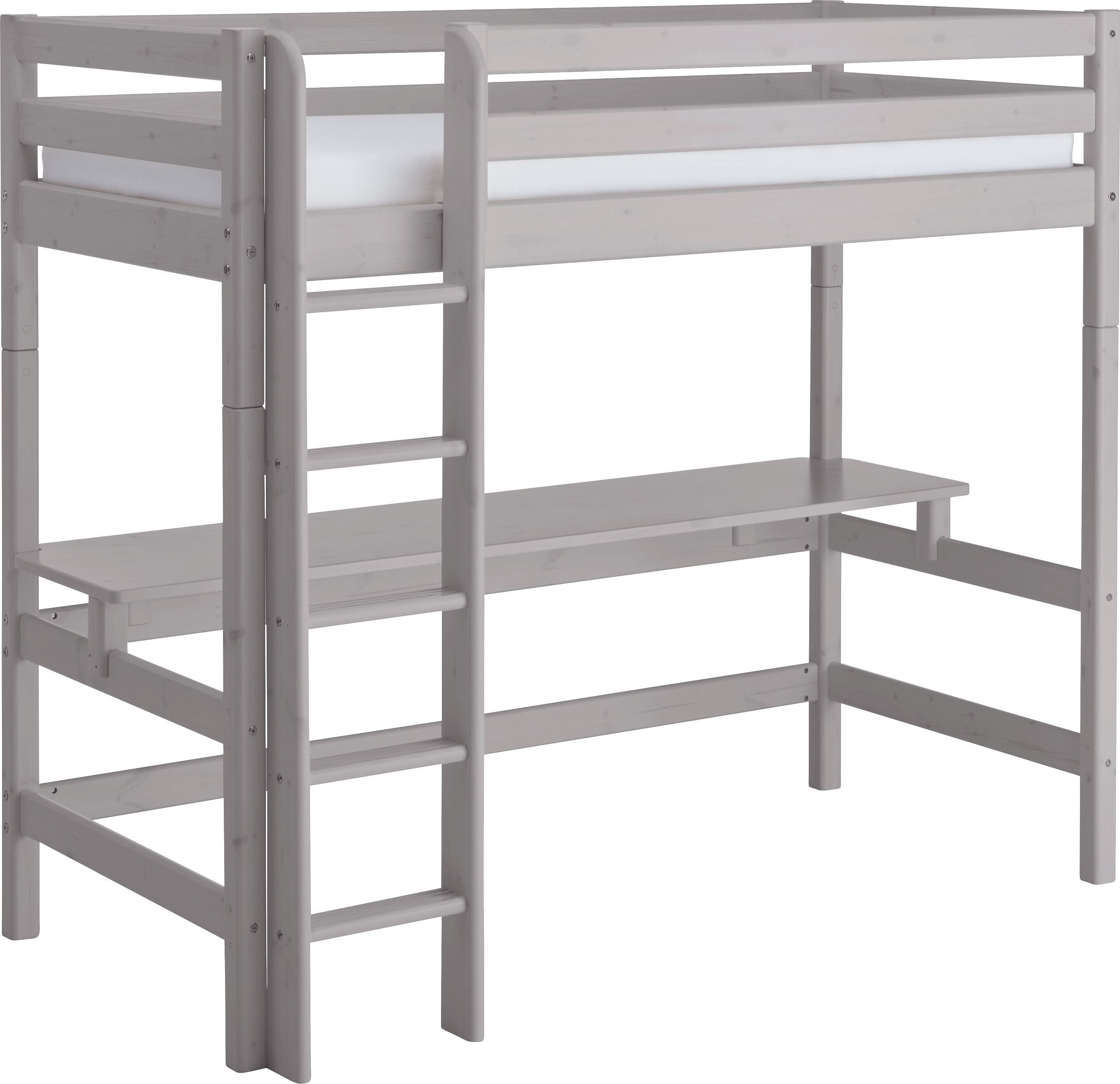 CLASSIC HB Schreibtisch 200cm grau - Grau / B: 210.0 cm x T: 52.5 cm