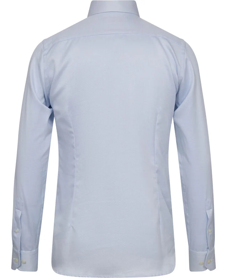 ETON Slim Fit Light Blue Signature Twill Shirt Lyseblå