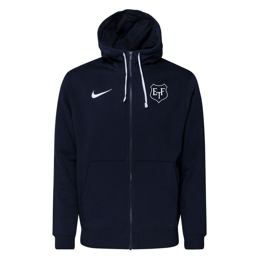 Eidsvold turn Nike Fleece Full Zip Sweat à Capuche Park 20 - Bleu Foncé/Blanc