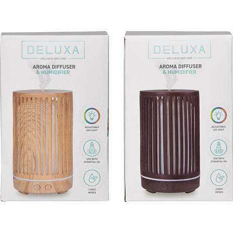 Deluxa Aroma diffuser og luftfugter - flere varianter - assorteret