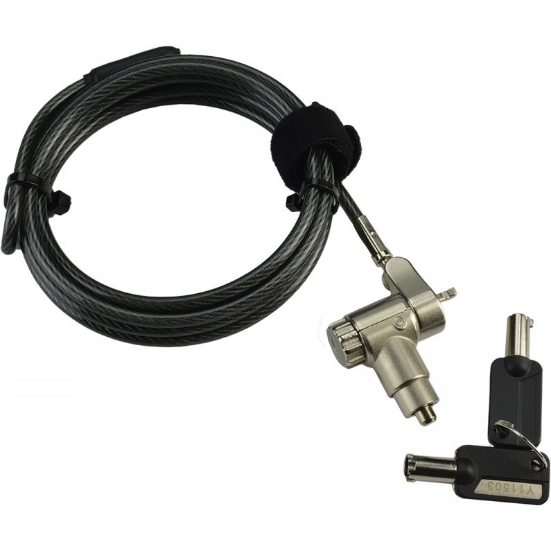 MCL MJ1C99A8LEUNIVCLE câble antivol Noir 2 m