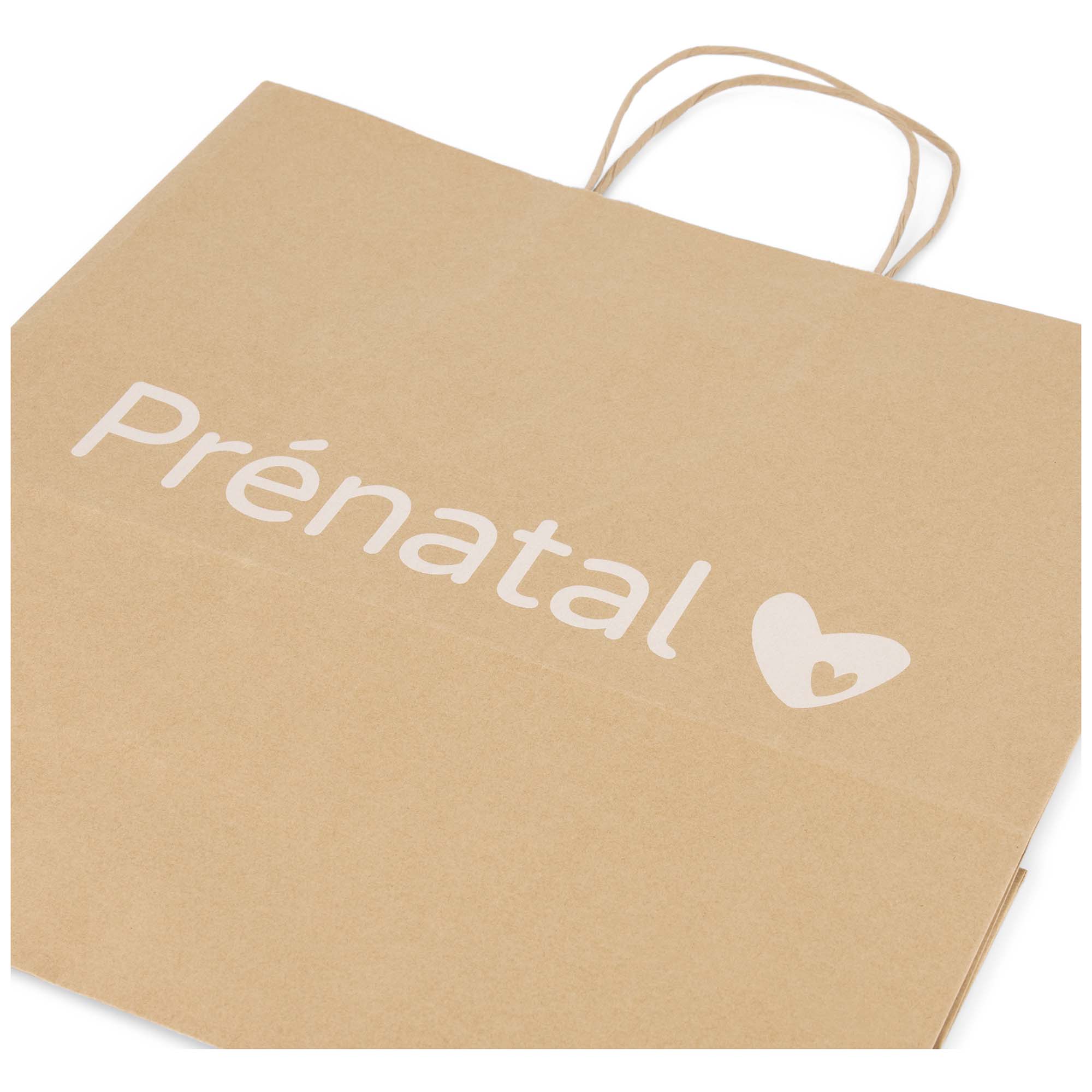 Prénatal papieren tas klein bruin - shop nu - Prénatal