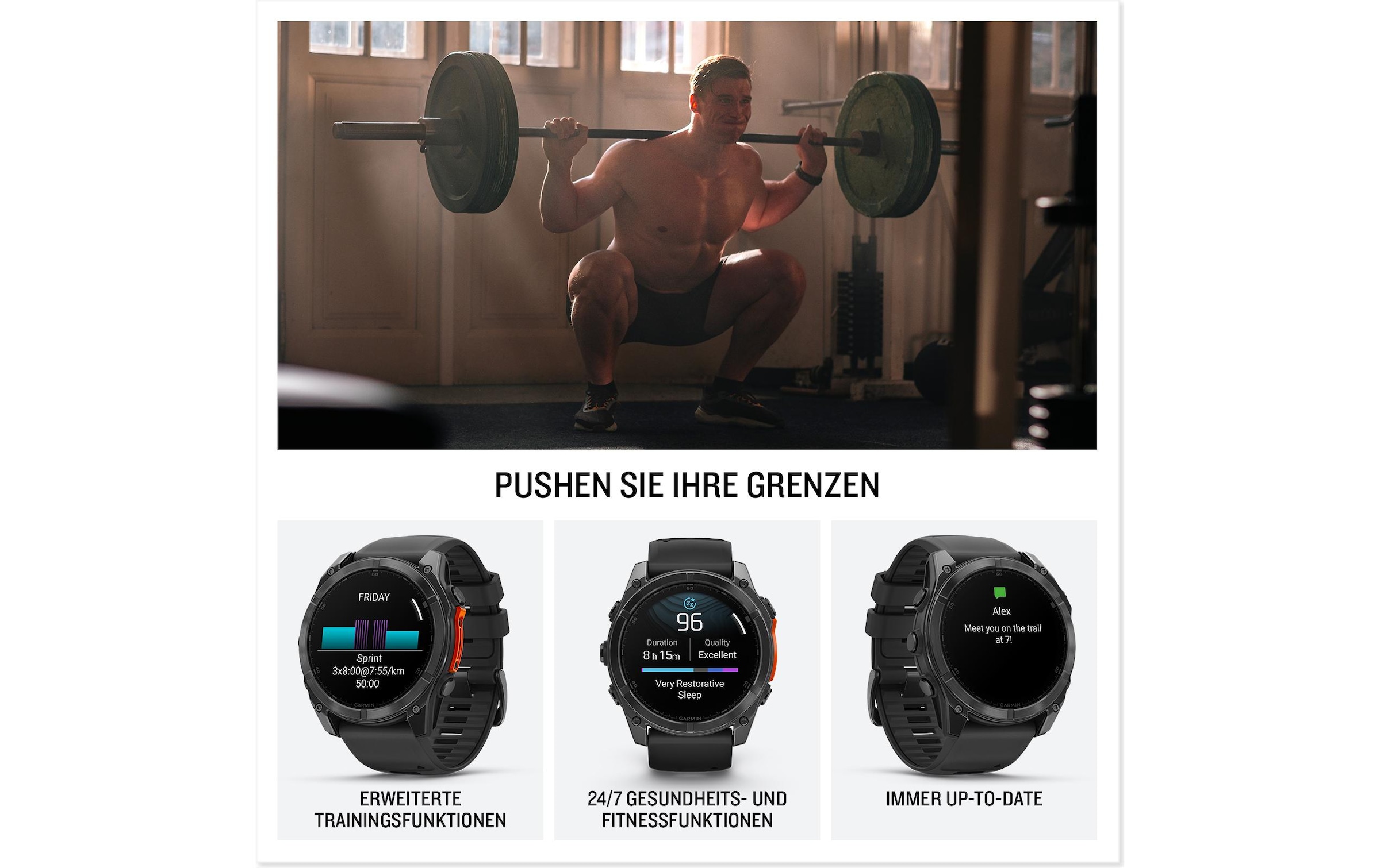 Garmin Smartwatch »Fenix 8 AMOLED, 51 mm« (3,542 cm / 1,4 ″)