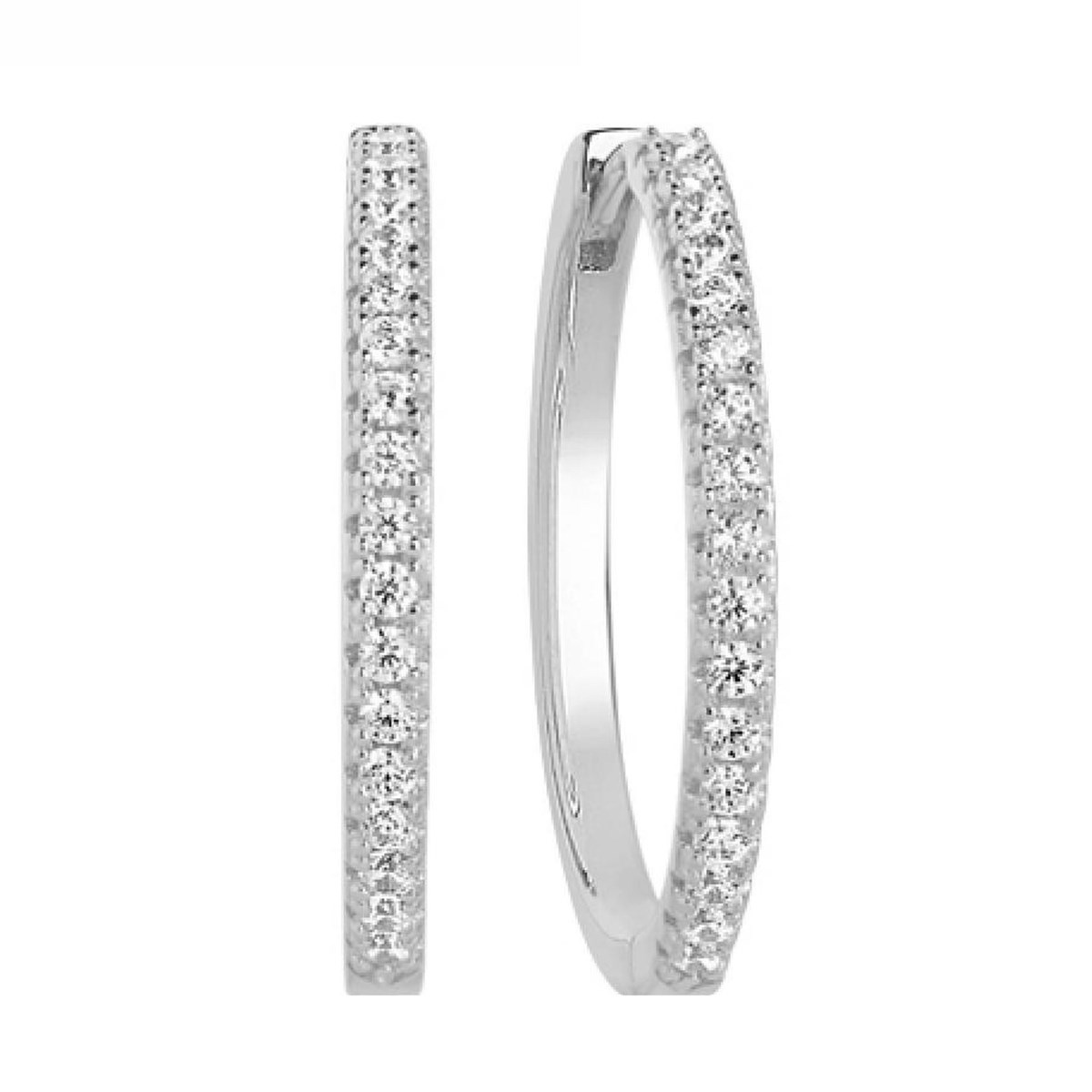 Boucles d'oreille SIF JAKOBS ELLERA HOOPSX-GRANDE - Oxydes de zirconium