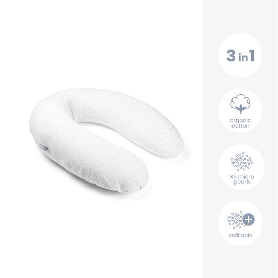 Coussin de maternité doomoo Buddy   Silver Dots        de               Babymoov