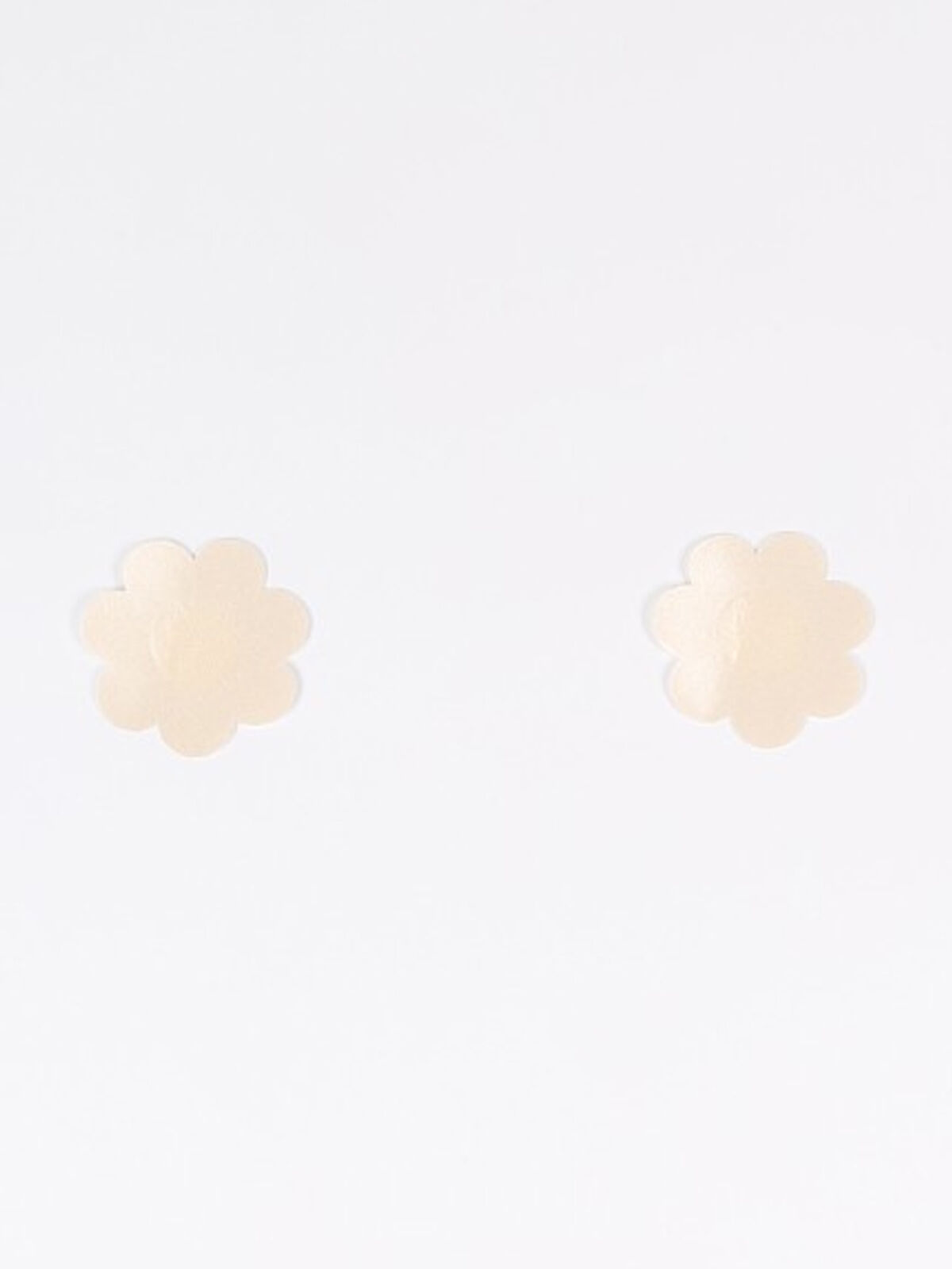 Lot de 5 paires de cache-têtons fleurs- Beige