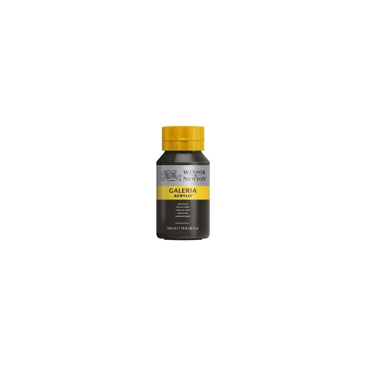 Galeria Acrylic 500Ml Lamp Black 337