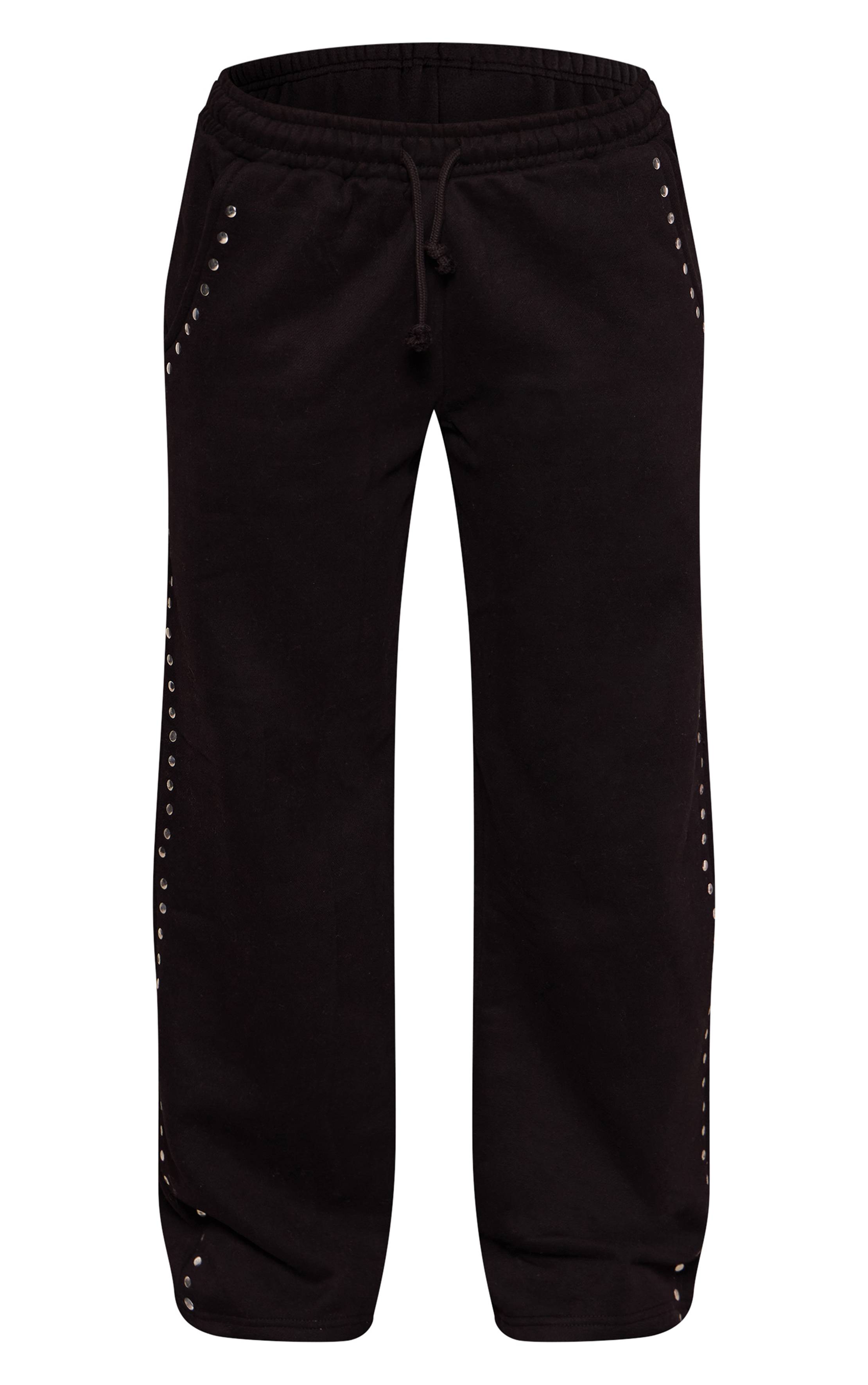 Noir Joggers Petite Avec Détails Cloutés