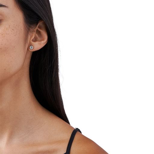 Michael Kors Logo Øreringe, Sølv