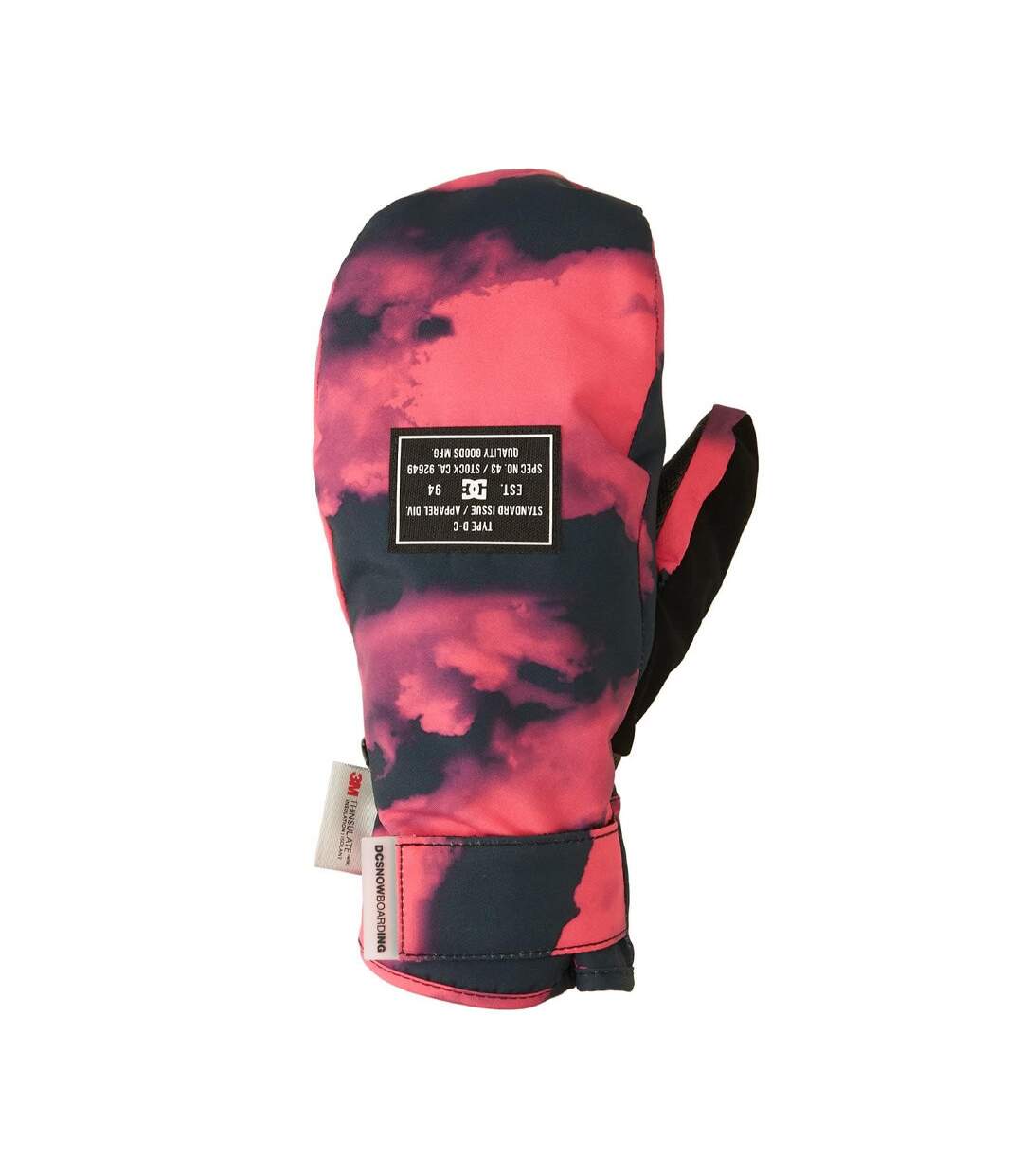 Moufles ski Noir/Rose Femme Dc shoes Franchise