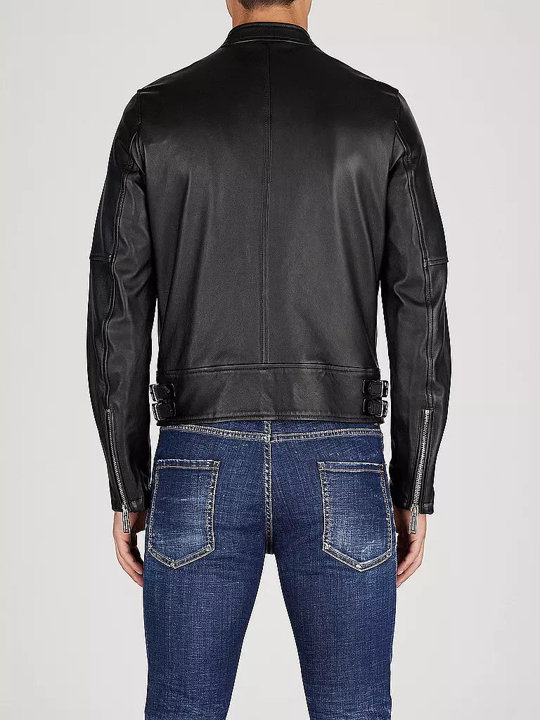 DSQUARED2 Lederjacke schwarz