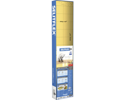SELITFLEX® 1,6 mm AquaStop parket- en laminaatondervloer, 18 m², met overlapping en plakstrips