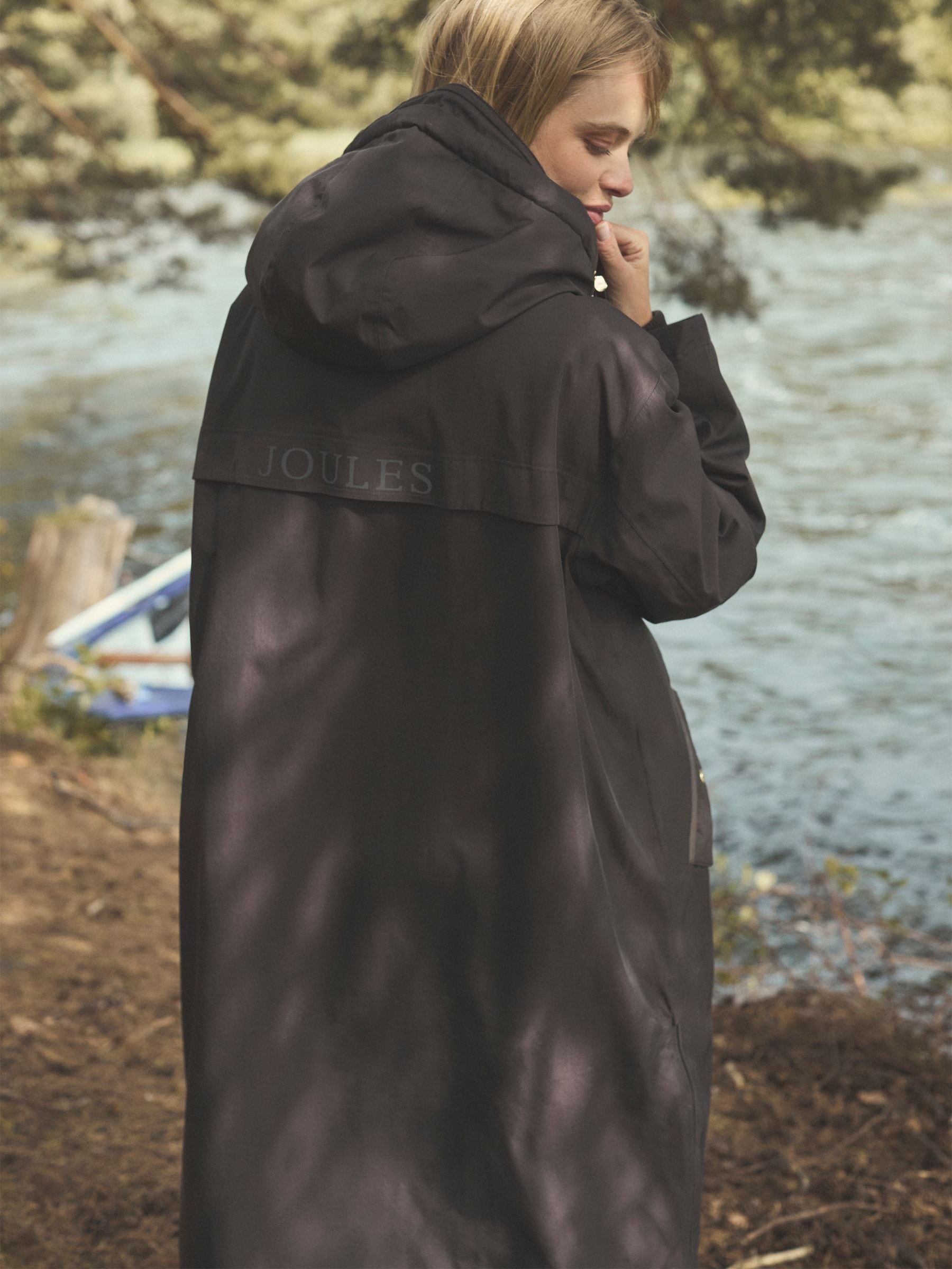 Bruin - Joules - Oversized waterdichte overall met fleece voering