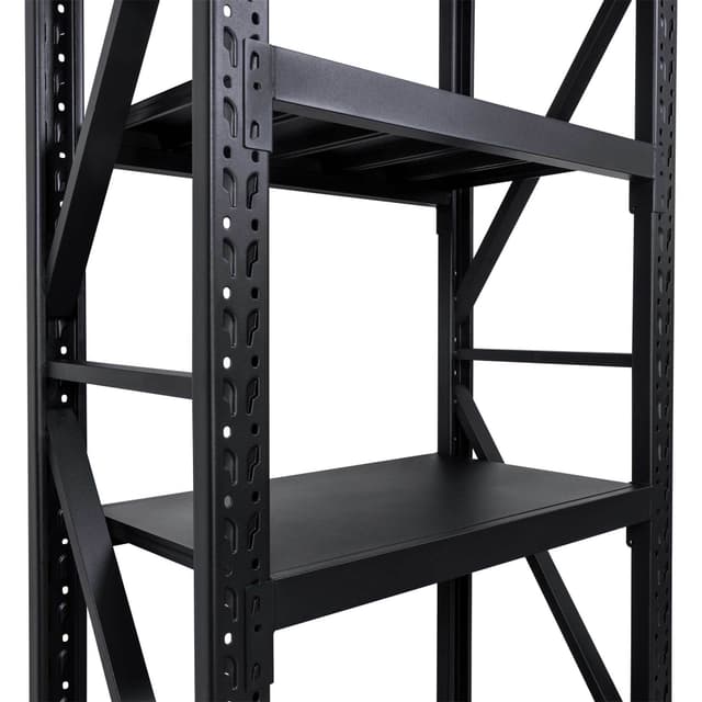 Fornorth Stålreol 800kg, 100x60x200cm, sort