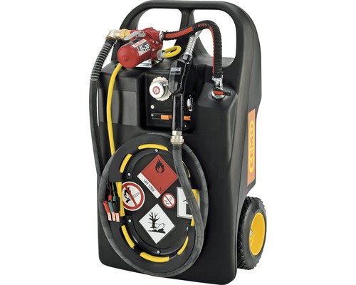 CEMO 60L mobiel brandstoftanksysteem met 12V elektrische pompwagen