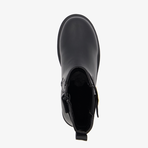 Blue Box meisjes chelsea boots zwart met gesp