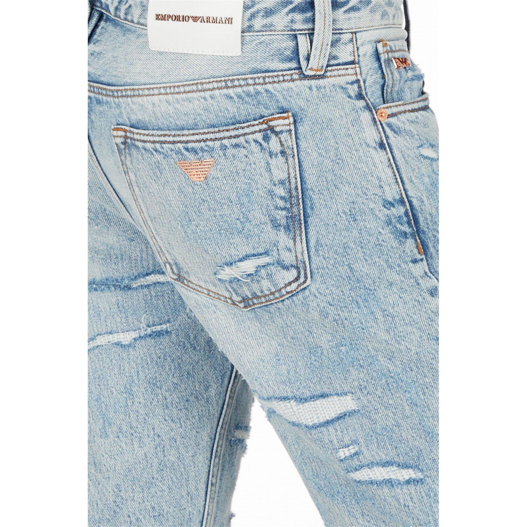 Emporio Armani Ripped Skinny Jeans