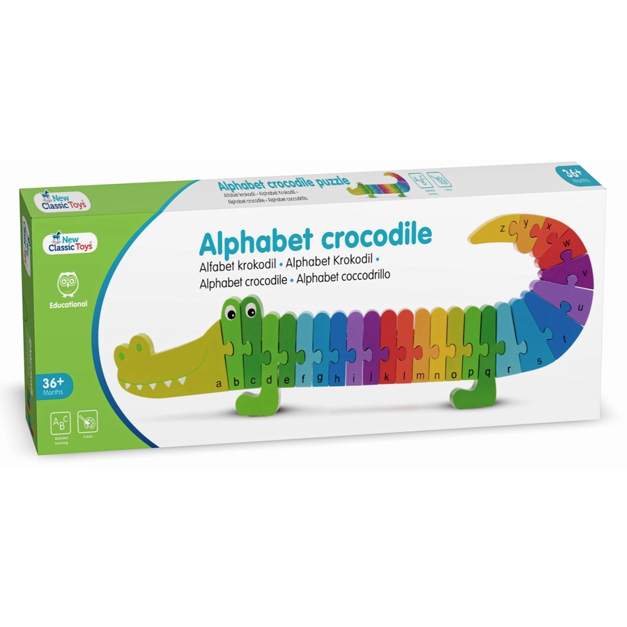 New Classic Toys Alphabet Puzzle-Krokodil
