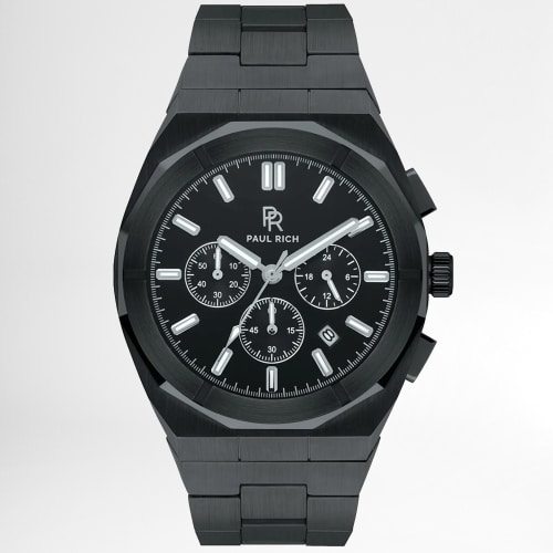 Montre Motorsport 45mm Black Steel