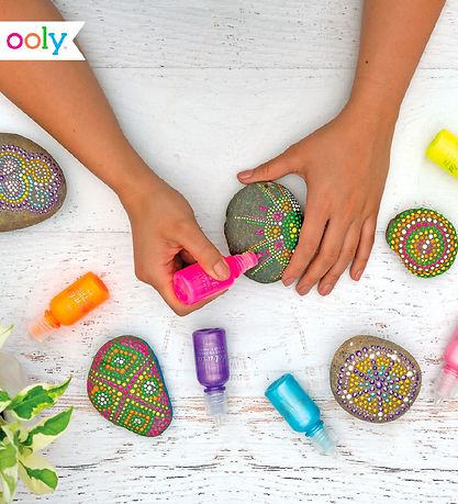 Ooly Paint - 5x30 ml - Dot-a-Lot - 5er-Pack - Neon