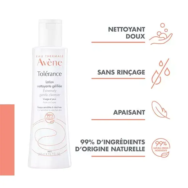 Loção de limpeza em gel Avène Tolerance 200ml