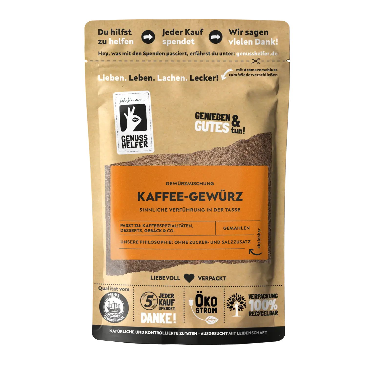 Kaffee-Gewürz, gemahlen