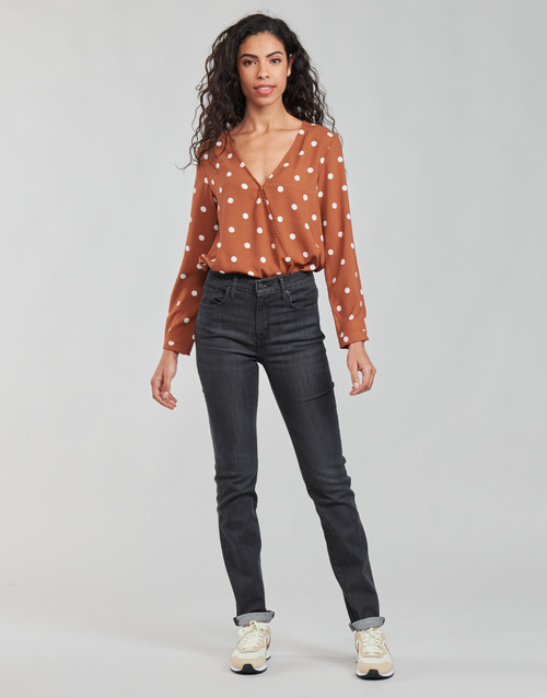 Levi's - 725 HIGH RISE STRAIGHT Negro