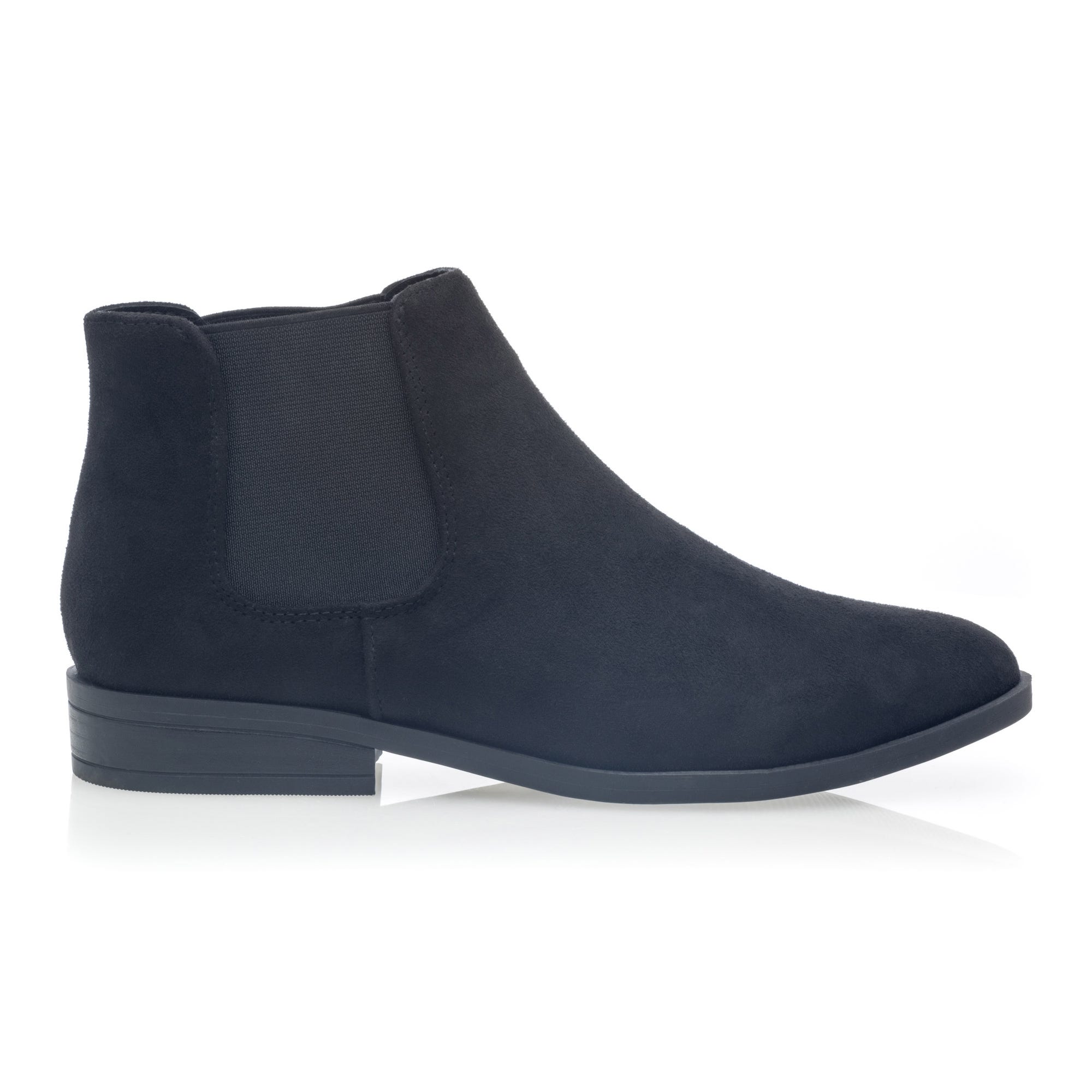 Boots chelsea Femme noir vernis