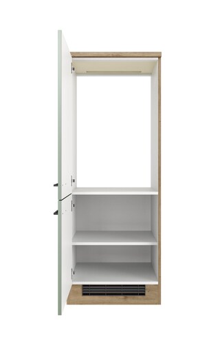 Demi-Geräteumbauschrank Cara Schilfgrün/Artisan Eiche NB 60cm